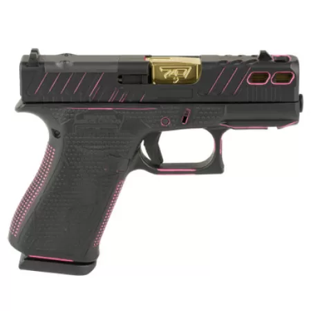 GLOCK 43X MOS 9mm 3.41in 10rd Black and Pink Cerakote Optic Ready Semi-Auto Pistol w/ 2 Magazines (PX4350201FRMOSBNPSCT)