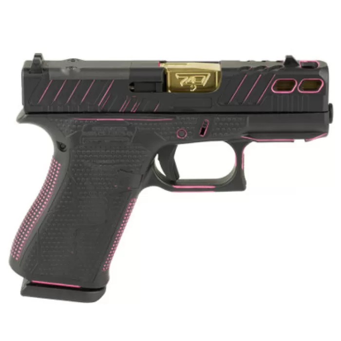 GLOCK 43X MOS 9mm 3.41in 10rd Black and Pink Cerakote Optic Ready Semi-Auto Pistol w/ 2 Magazines (PX4350201FRMOSBNPSCT)