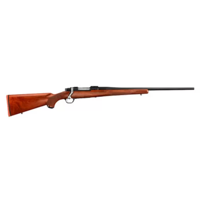 Ruger 37124 Hawkeye  Sports South Exclusive Full Size 308 Win 4+1 22" Satin Blued Steel Barrel, Integral Scope Base Steel Receiver, Fixed American Walnut Stock