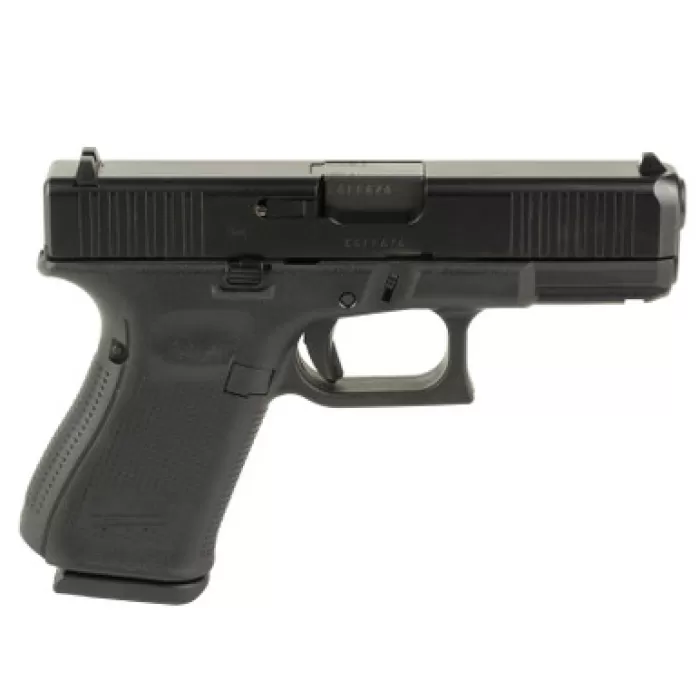 Glock PV1950203 G19 V Compact 9mm Luger 15+1 4.02" Black Barrel & Steel Serrated Slide, Black Polymer Frame w/Accessory Rail, Interchangeable Backstrap