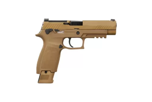 SIG SAUER M17 9mm 4.7in 17rd And 2x21rd Siglite Sight Mags Coyote Pistol (M17-9-CSS-MS)