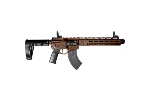 Diamondback Diamondback Db15 Diamond Series Pistol, 7.62X39mm, 10" Barrel, Mbus, 13" M-Lok Rail, Tailhook Brace, Kak Flash Can, Midnight Bronze, 30-Rd DB2064O071