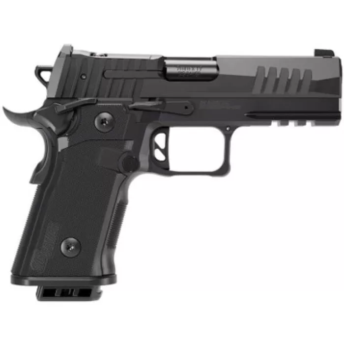 Sig Sauer 211CA9GT4 P211 GT4 Carry 9mm Luger 21+1 4.20" Black Barrel, Black Nitron Stainless Steel Optic Ready/Serrated Slide & Stainless Steel Frame w/Beavertail & Picatinny Rail, G10 Grip Panels, SI