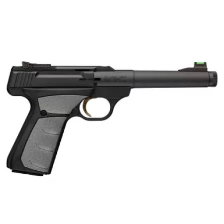 Browning 051617490 Buck Mark Camper 22 LR 10+1 5.90" Matte Black Threaded Bull Barrel, Matte Black Aluminum Frame, Gray UFX Grip