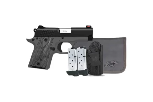 KIMBER Micro 9 Shadow Ghost RTC-K 9mm 3.15in 7rd Black Single-Action Pistol Bundle (3300257)
