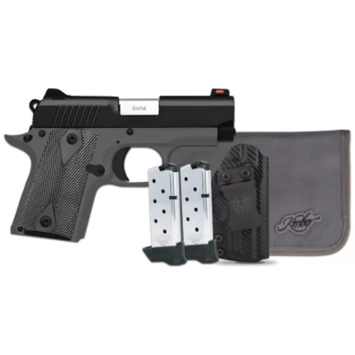 KIMBER Micro 9 Shadow Ghost RTC-K 9mm 3.15in 7rd Black Single-Action Pistol Bundle (3300257)