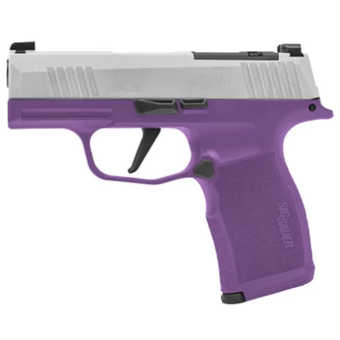 SIG SAUER P365X Purple Rain 9mm 3.1in 2x 12rd Mags Striker-Fired Pistol (365X-9-TXR3-PR)