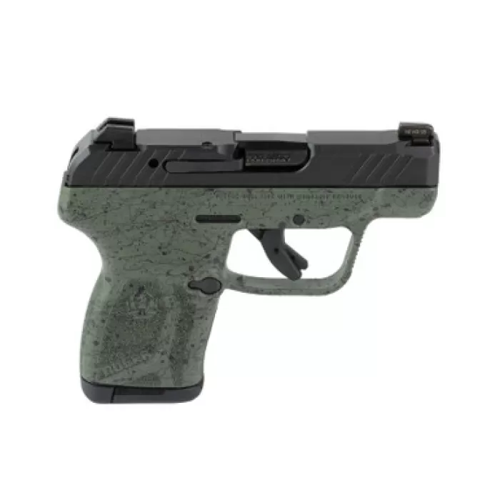 RUGER LCP Max .380 ACP 2.8in 10rd Black/Green Semi-Automatic Pistol (13762)