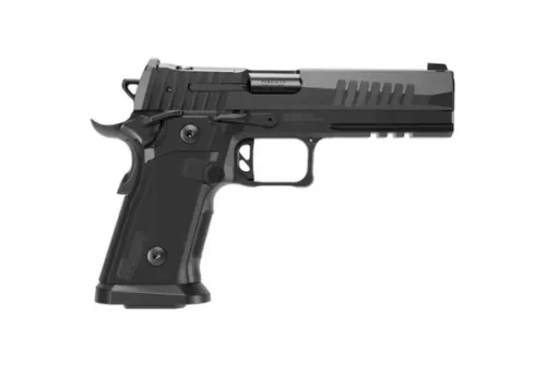 Sig Sauer 211F9GT5 P211 GT5 Full Size 9mm Luger 21+1 5" Black Barrel, Black Nitron Stainless Steel Optic Ready/Serrated Slide & Frame w/Beavertail & Picatinny Rail, G10 Grip Panels, SIGLOC-PRO Footpri