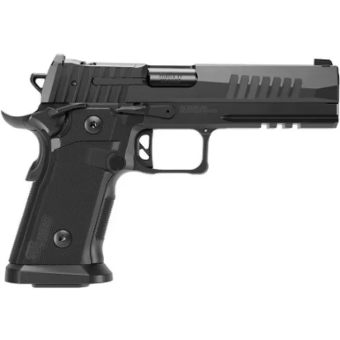 Sig Sauer 211F9GT5 P211 GT5 Full Size 9mm Luger 21+1 5" Black Barrel, Black Nitron Stainless Steel Optic Ready/Serrated Slide & Frame w/Beavertail & Picatinny Rail, G10 Grip Panels, SIGLOC-PRO Footpri