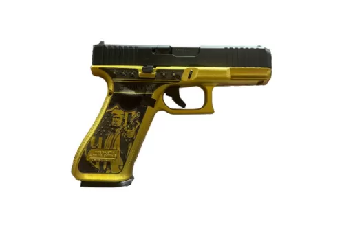 GLOCK 45 Gen5 9mm 4.02in 17rd MOS Don Wick Black/Gold Cerakote Pistol (PA455S204MOSNDONWICK)