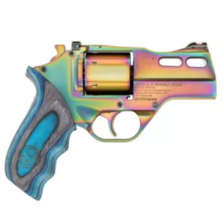 Chiappa Firearms 340354 Rhino 30DS 357 Mag 6 Shot 3" Nebula PVD Steel Barrel & Cylinder, Nebula PVD Alloy Frame, Blue Laminate Grip