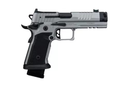 SIG SAUER P211-GTO Quicksilver 9mm 4.4in 1x23rd/2x21rd Semi-Auto Pistol (211F-9-GTO-SILVER)