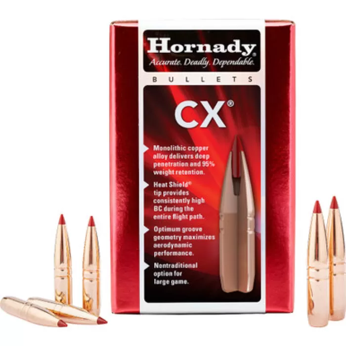 Hornady CX .270/.277 Cal 130gr Bullets (50/Box) 273704 Hornady CX .270/.277 Cal 130gr Bullets (50/Box) 273704
