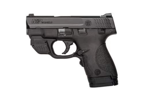M&P Shield 40S&W Compact W/Safty 7Rnd Crims Trce Grn Lsrguard 10147