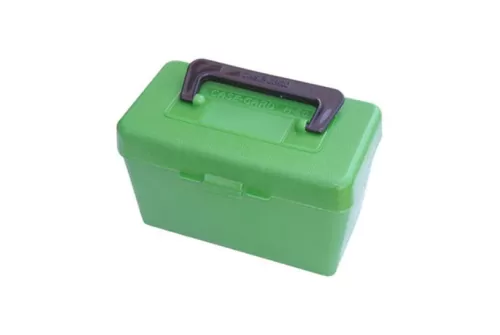 MTM Deluxe Handle 223 Rem 204 Ruger 50rd Green Ammo Box (H50-RS-10)