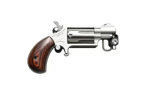 NAA Belt Buckle Magnum 1.125" 22 WMR Revolver - NAA-22MS-BBS