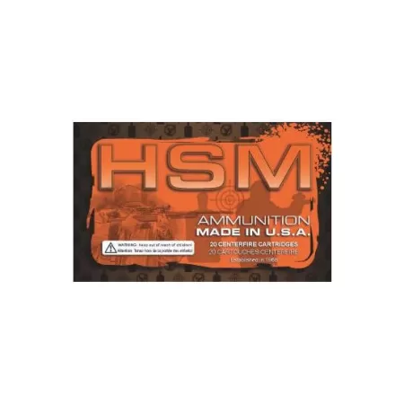 HSM 357 Magnum, 158gr, Plated Flat Point, 50rd Box