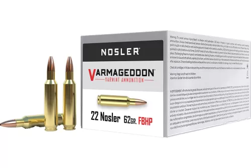 Nosler Varmageddon 22, 62 gr Flat Base Hollow Point (FBHP) 50 Bx - Dirty Bird Industries