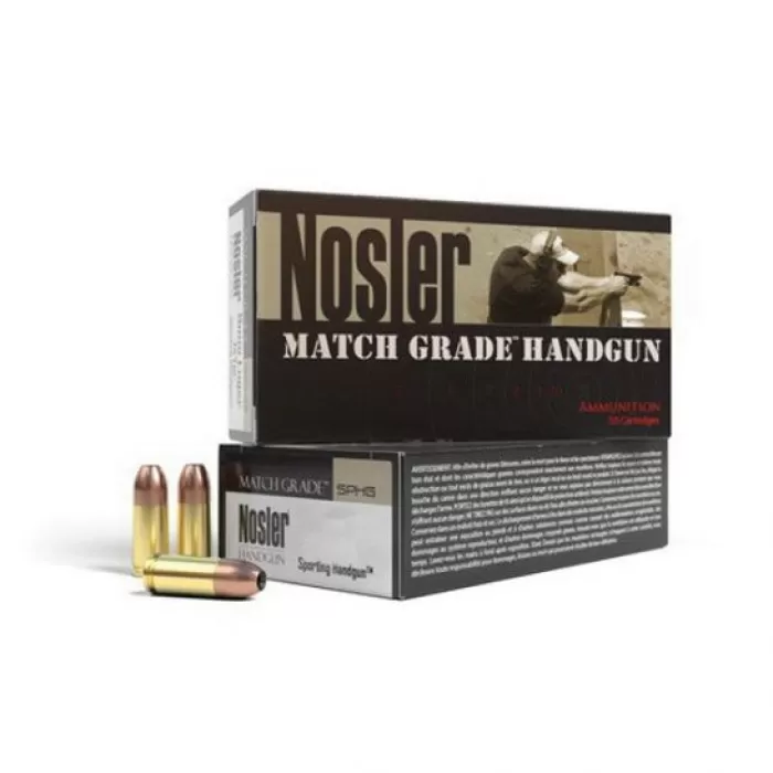 Nosler MGA-45 ACP 185g CC HPBT Ammo 50 Count Nosler MGA-45 ACP 185g CC HPBT Ammo 50 Count