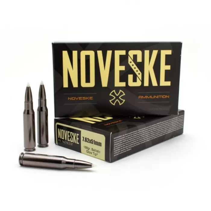 Noveske 7.62x51mm 168gr Ballistic Glow Tip Ammunition 20rds - 52221 Noveske 7.62x51mm 168gr Ballistic Glow Tip Ammunition 20rds - 52221
