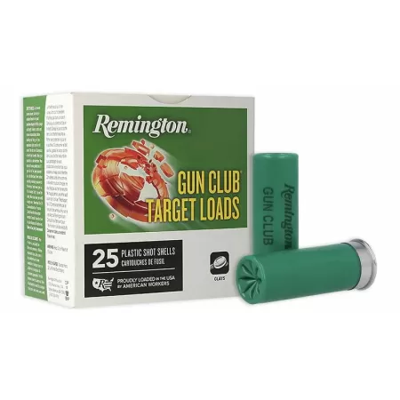 Remington Gun Club Target Load 12 GA 2 3/4" 2 3/4 DR 1 1/8 OZ #7.5 1145 Fps 250/Ct Case 20244CASE