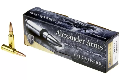 Alexander Arms 6.5 Grendel 120gr, Nosler Ballistic Tip, 20rd Box