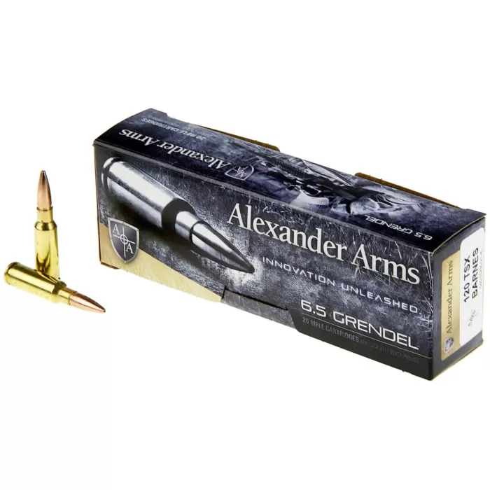 Alexander Arms 6.5 Grendel 120gr, Nosler Ballistic Tip, 20rd Box Alexander Arms 6.5 Grendel 120gr, Nosler Ballistic Tip, 20rd Box