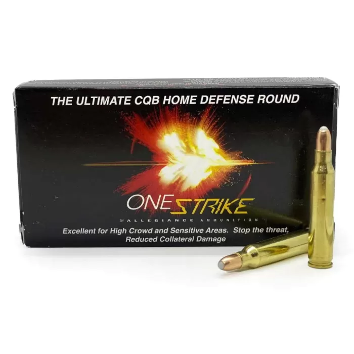 Allegiance Onestrike Ammunition 223 55 Gr. 20 Rd. 223OS-L-55-20 Allegiance Onestrike Ammunition 223 55 Gr. 20 Rd. 223OS-L-55-20
