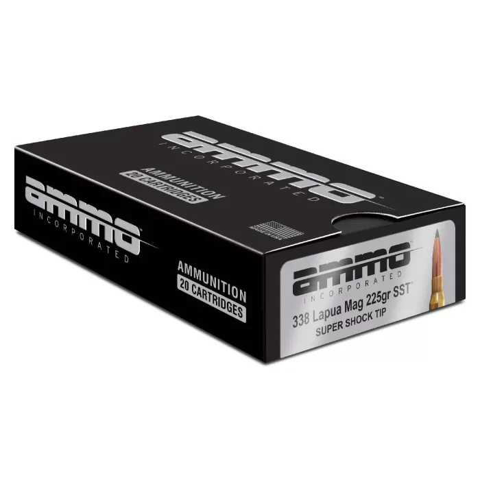 AMMO INC SIGNATURE .338 LAPUA, 225gr, SST - 20 rounds AMMO INC SIGNATURE .338 LAPUA, 225gr, SST - 20 rounds
