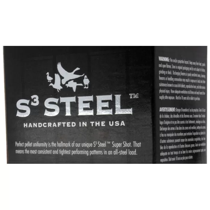 Apex Waterfowl S3 Steel Shotgun Ammo 12 Ga. 3 In. 1-1/4Oz #Bb 25 RD S312-BB Apex Waterfowl S3 Steel Shotgun Ammo 12 Ga. 3 In. 1-1/4Oz #Bb 25 RD S312-BB