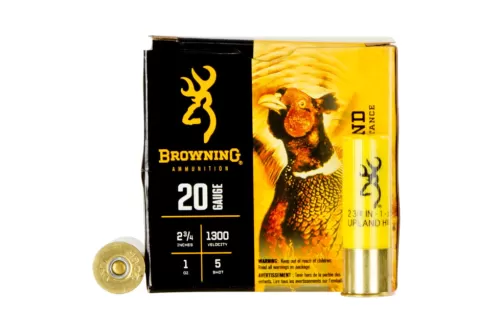 Browning BXD Upland 20 Gauge 2.75 in 1 oz #5 Centerfire Shotgun Shot Ammo, 25 Rounds, B193512025