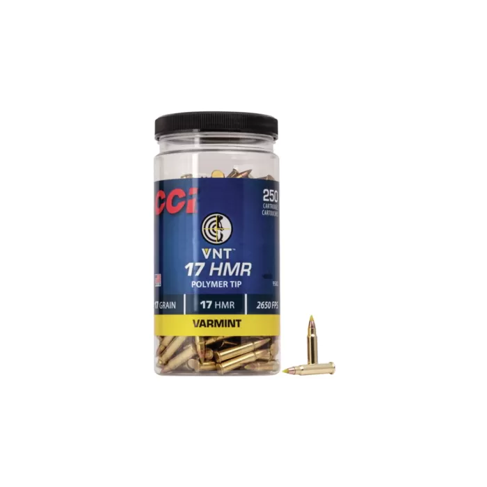 CCI Ammunition VNT .17 Hornady Magnum Rimfire 17 grain VNT Rimfire Ammo, 250 Rounds, 958CC CCI Ammunition VNT .17 Hornady Magnum Rimfire 17 grain VNT Rimfire Ammo, 250 Rounds, 958CC