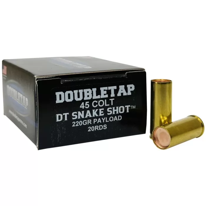 DoubleTap Snake Shot Brass .45 Colt 220 Grain 20-Rounds DoubleTap Snake Shot Brass .45 Colt 220 Grain 20-Rounds