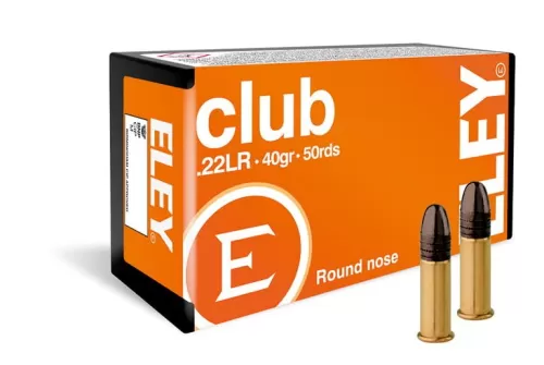 Eley Biathlon Club 22LR 40GR RN 50RD - Brass Casing