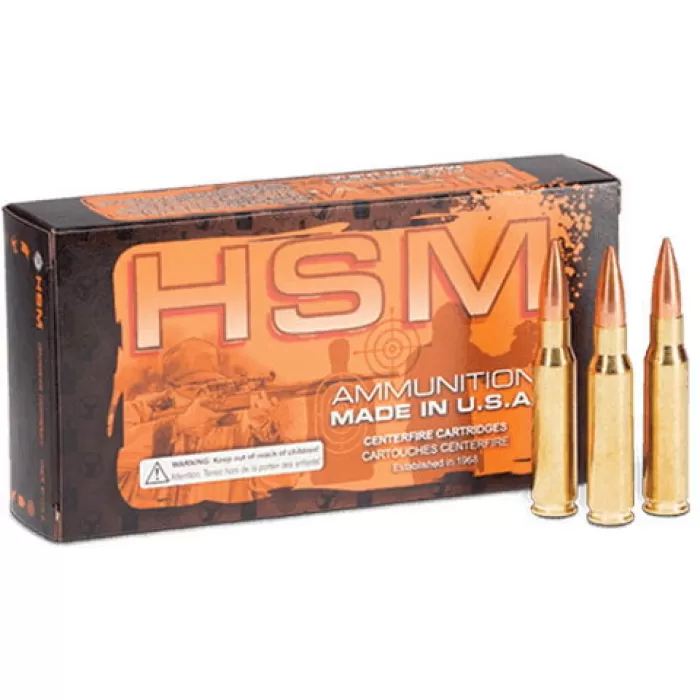 HSM Ammunition .303 British 150 Grain Sierra Spire Point Rifle Ammo, 20RD BX, HSM-303BRIT-5-N