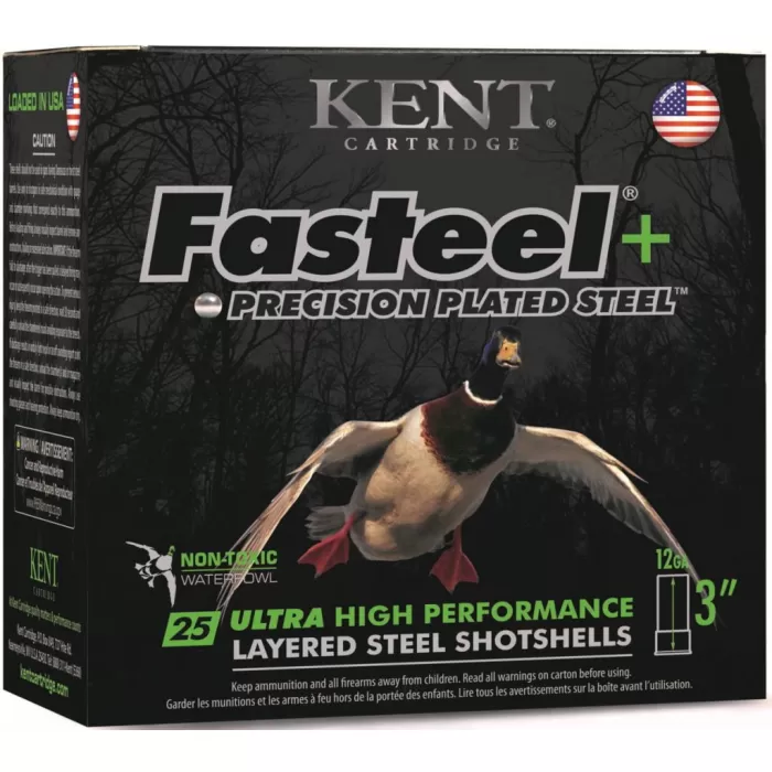 Kent Fasteel Precison Plated Steel Load 12ga. 3 1/2in. 1 1/2oz. BB #2 25 rd.