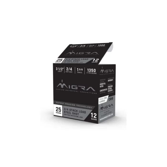 Migra Stack Load Shotshells - 12 Gauge - 2/4 - 3.5 Migra Stack Load Shotshells - 12 Gauge - 2/4 - 3.5