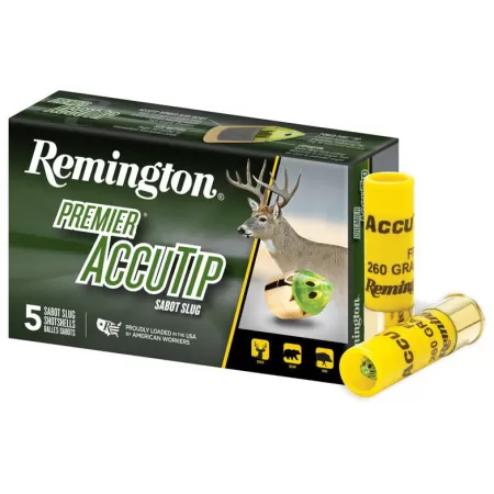 Remington Accutip Muzzleloader .50 Caliber 260 Grain Sabot Slug Rifle Ammo, 12 Rounds, R20179-12RD
