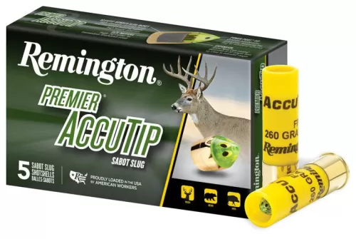 Remington Accutip Muzzleloader .50 Caliber 260 Grain Sabot Slug Rifle Ammo, 12 Rounds, R20179-12RD