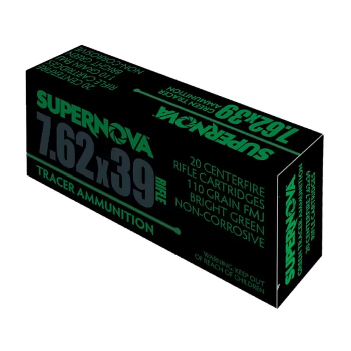 Piney Mountain Green Tracer 7.62mm 110 Gr FMJ 20 Rounds