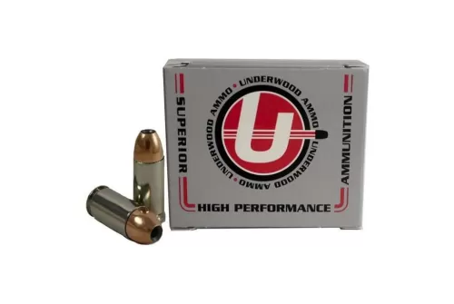 Underwood Ammo 9 mm Luger +P+, 115 Grain, JHP, Nickel Plated Brass Cased, Centerfire Pistol Ammo, 20 Pack, A112U-112