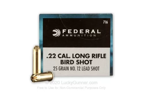 22 LR - 25 Grain #12 Shot - Federal Game-Shok - 500 Rounds
