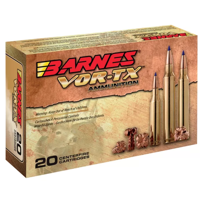 Barnes VOR-TX Centerfire Rifle Ammo - TSX Boat Tail - 5.56x45mm NATO - 20 Rounds