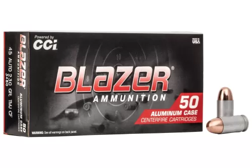 Blazer .45 Auto 230 Grain Centerfire Handgun Ammo
