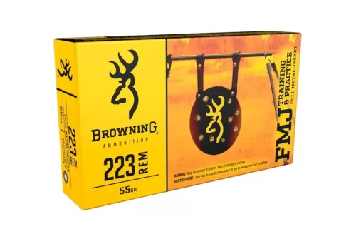 Browning Training & Practice Brass .223 Rem 55 Grain 20-Rounds FMJ