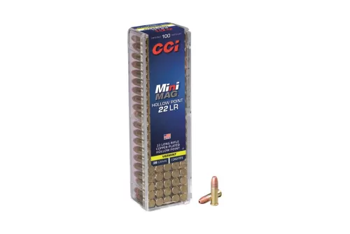 CCI Speer Mini-Mag 22 LR 36 Grain Gilded Lead Hollowpoint Ammo, 100 Round Box (31)