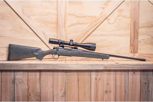Christensen Arms Mesa Bolt-Action Rifle - 6.5 Creedmoor - Black Cerakote - Green w/Black Webbing