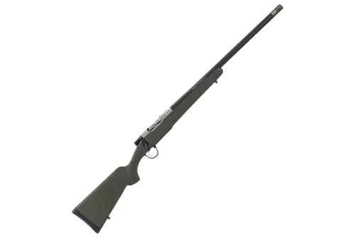 Christensen Arms Ridgeline Bolt-Action Rifle - 7mm Remington Magnum - Carbon Fiber Wrapped - Green w/Black Webbing