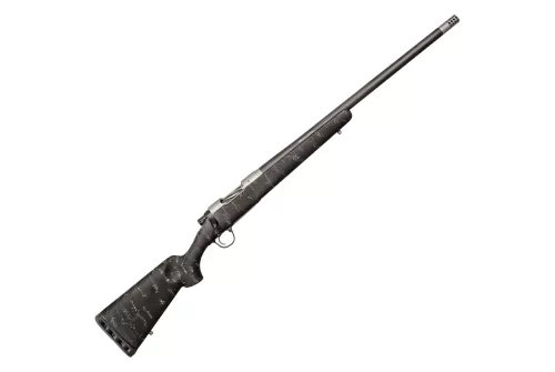 Christensen Arms Ridgeline Bolt-Action Rifle - 7mm Remington Magnum - Stainless Steel - Black w/Gray Webbing
